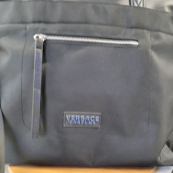 Versace Parfums Crossbody Messenger Bag Tote Handbag Size Medium Unisex Travel - Picture 2 of 16